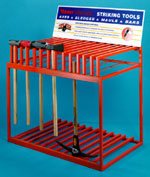 Axe display incorporating steel tubing and wire