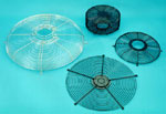 Spiral fan guards and motor mounts