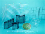 Steel wire mesh welded grids, compressor guards, and flat wire louvered grille
